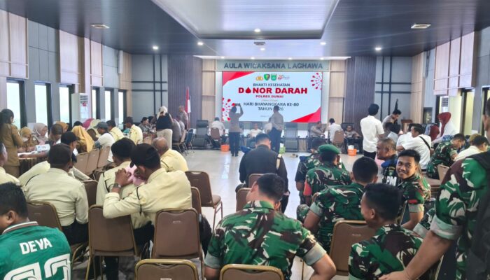 Polres Dumai Gelar Donor Darah Sambut Hari Bhayangkara ke-80, Terkumpul 49 Kantong Darah