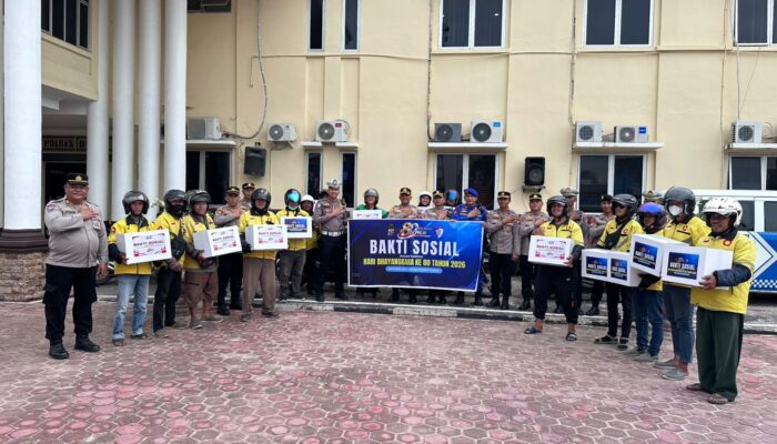 Polres Dumai Salurkan Bantuan Sosial dalam Rangka Hari Bhayangkara ke-80 Tahun 2026