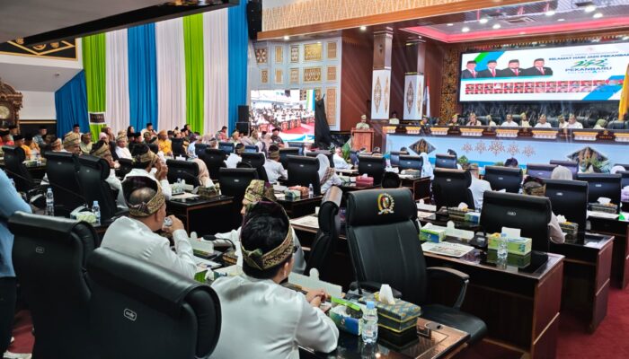 Perkuat Kolaborasi dan Sinergi di Hari Jadi Pekanbaru ke-242, Lapas Pekanbaru Hadiri Rapat Paripurna DPRD Kota Pekanbaru