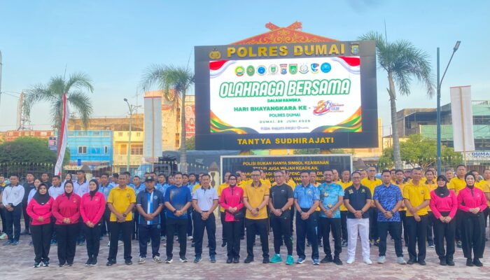 Polres Dumai Gelar Pekan Olahraga dan Bakti Sosial Semarakkan Hari Bhayangkara ke-80