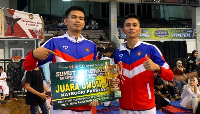 Bharada Sandi Morea Persembahkan Emas, Harumkan Nama Brimob Riau di Sumut Nasional Taekwondo Championship 2026