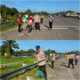 Polsek Bukit Kapur Perkuat Sinergi Tiga Pilar, Gotong Royong Massal Bersihkan Jalur Exit Tol Bukit Kapur