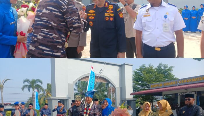 Kepala Bea Cukai Dumai Ruru Firza Sambut Kedatangan Danlanal Baru Kolonel Laut Agung N. Kusumaji