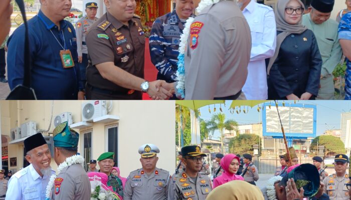 Kasipidum Kejari Dumai HR. Nasution Hadiri Penyambutan Kapolres Baru dan Pelepasan AKBP Angga