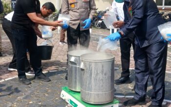 Polres Dumai Musnahkan 30,80 Kilogram Sabu Jaringan Internasional, Selamatkan Lebih dari 155 Ribu Jiwa