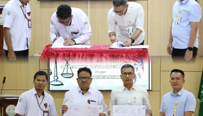 Kejari Dumai Perkuat Tata Kelola Hukum, Teken Kerja Sama Strategis dengan Politeknik Kelautan dan Perikanan