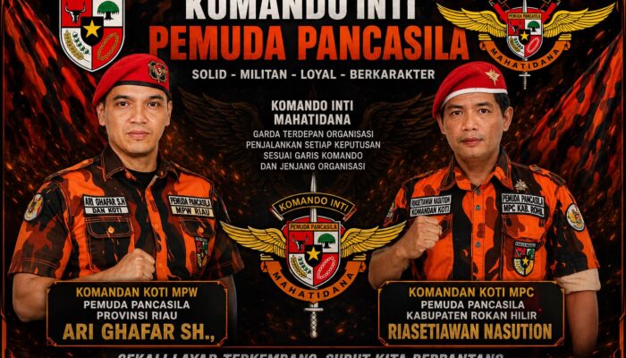 KOMANDAN KOTI MPC PEMUDA PANCASILA KABUPATEN ROKAN HILIR SIAP BERKOLABORASI DENGAN KOTI MPW PEMUDA PANCASILA PROVINSI RIAU