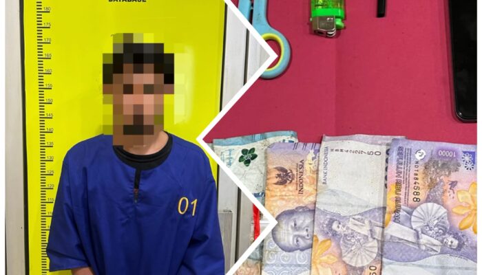SATRESNARKOBA POLRES DUMAI AMANKAN PENGEDAR SHABU DI DUMAI BARAT, SHABU, ALAT PAKAI, DAN UANG HASIL PENJUALAN DISITA