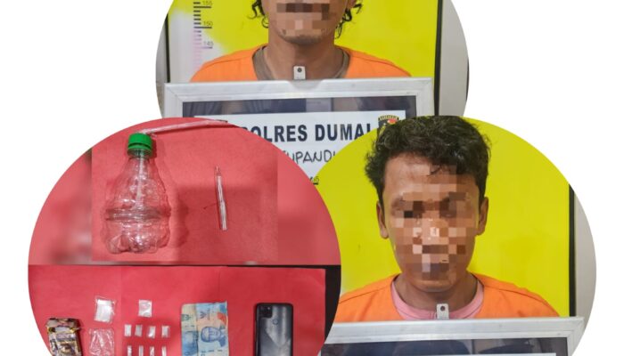 Satresnarkoba Polres Dumai Ungkap Peredaran Sabu di Sungai Sembilan, Dua Tersangka Berhasil Diamankan