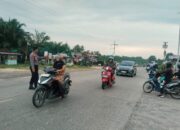 AKP Boy Setiawan Pastikan Strong Point Pagi Berjalan Maksimal, Arus Lalu Lintas Bukit Kapur.