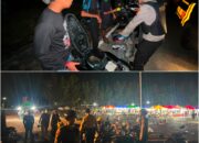 Tim RAGA Polsek Bukit Kapur Sisir Titik Rawan, Antisipasi Premanisme Geng Motor