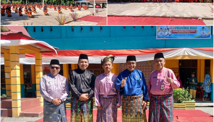 Marwah Melayu Bergema Lewat 1.000 Tari Zapin di SMA Negeri 2 Dumai