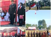 Kapolsek Boy Setiawan Kawal Upacara HUT ke-81 RI di Bukit Kapur