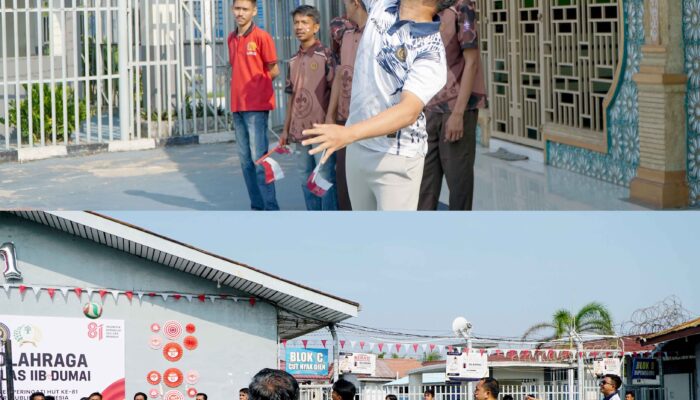 Rutan Dumai Buka Pekan Olahraga Semarak Kemerdekaan RI ke-81
