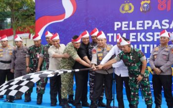 Kapolda Riau Lepas Tim Ekspedisi Merah Putih Presisi, Sasar 17 Desa di Wilayah 3T