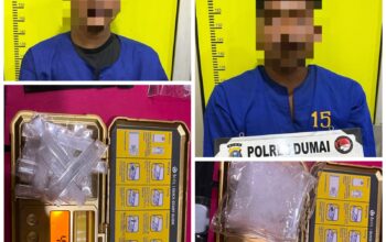 SatresnarkobaA  Polres Dumai  Ungkap Peredaran  Shabu Dan  Etomidate DuaTersangka Diamankan