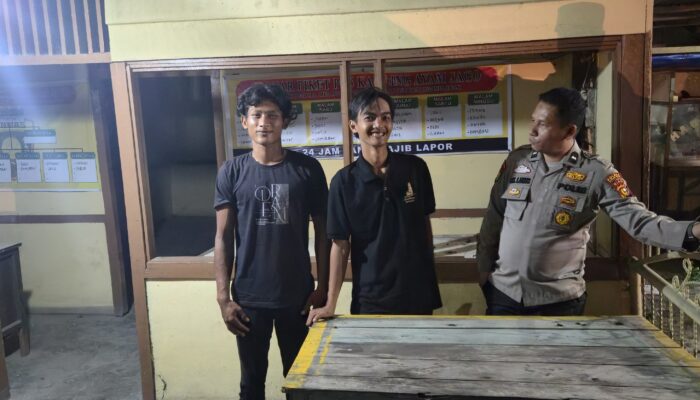Personil Polsek TPTM lakukan patroli dan menghimbau warga  untuk mengaktifkan kembali PAM swakarya dan satkamling di kecamatan TPTM