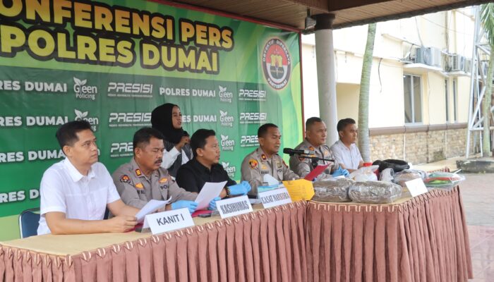 Polres Dumai Ungkap Peredaran Narkotika, Satu Tersangka Diamankan dengan Beragam Jenis Barang Bukti