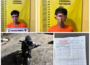Polsek Bukit Kapur Ungkap Kasus Pencurian Dua Ban Mobil Dua Tersangka Diamankan