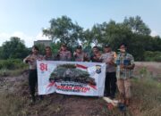 Semarak HUT ke-81 RI, Polsek Dumai Kota Tanam 25 Pohon Mangrove melalui Ekspedisi Merah Putih Presisi