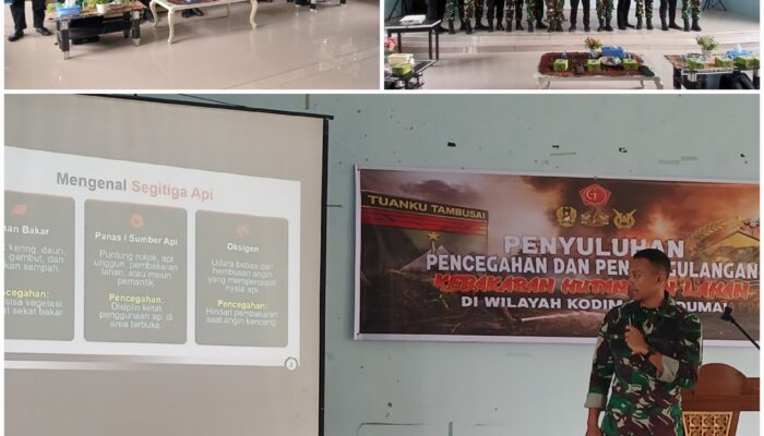 Pasis Seskoad Turun Langsung  Petakan Titik Rawan Karhutla Dumai