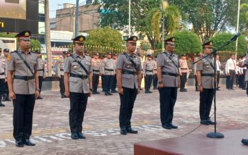 Polres Dumai Gelar Sertijab dan Kenal Pamit Kasat Intelkam serta Dua Kapolsek