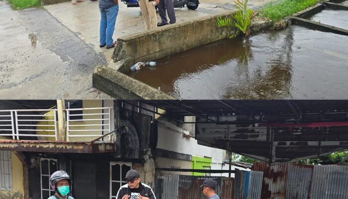 Hujan Deras Picu Banjir di Sejumlah Titik, Dinas PU Dumai Turun Langsung Cek Drainase dan Pintu Air