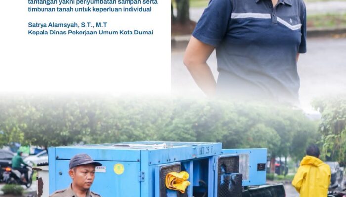 Hujan Deras Guyur Dumai, Dinas PU Turunkan Tim dan Pompa Portabel Atasi Genangan
