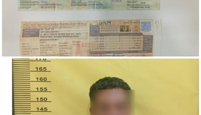 Polsek Sungai Sembilan Ungkap Kasus Penggelapan Sepeda Motor Pelaku Diamankan di Sinaboi