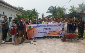 Kepenghuluan batu hampar lakukan kegiatan BBRGM tahun 2026 bersama upika kecamatan dan masyarakat
