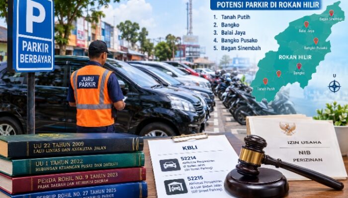 PENGELOLAAN PERPARKIRAN DI ROKAN HILIR HARUS SESUAI UU, PERDA, KBLI DAN PERIZINAN