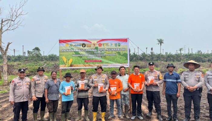 AKP Boy Setiawan Pimpin Penanaman Jagung, Bukit Kapur Sukseskan Swasembada