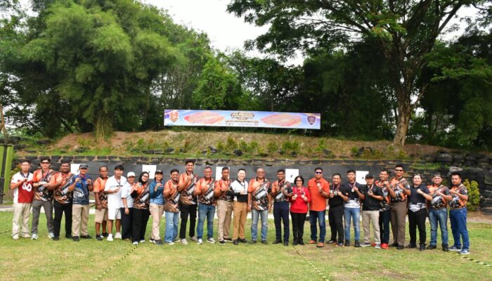 Gemilang di Arena Menembak, personel Satbrimob Polda Riau Raih Juara I di Pulanggeni Shooting Championship Danyon Parako 462