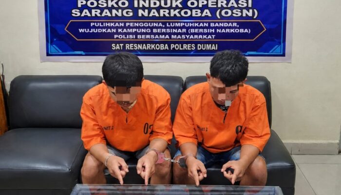 Satresnarkoba Polres Dumai Ungkap Dugaan Peredaran Narkotika Jenis Sabu, Amankan Dua Remaja