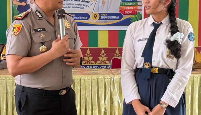 Polsek Bukit Kapur Boy Setiawan, Bentengi Pelajar dari Pengaruh Narkoba