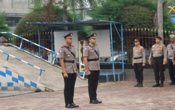 Polres Dumai Gelar Sertijab Kasat Lantas Sekaligus Pelepasan Purnabakti Personel