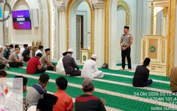 Polres Dumai Laksanakan Subuh Keliling di Tiga Masjid, Perkuat Kedekatan Polri dengan Masyarakat