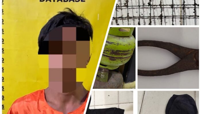Polsek Bukit Kapur Amankan Residivis Kasus Narkoba dalam Pengungkapan Pencurian Enam Tabung Gas LPG 3 Kg
