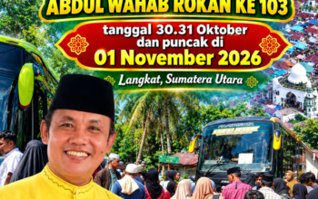 Menapak Jejak Ulama Besar, 218 Jamaah pimpinan Kh Abdurrahman Jamil dari  TPTM Hadiri Haul Syekh Abdul Wahab Rokan ke 103 tahun 2026